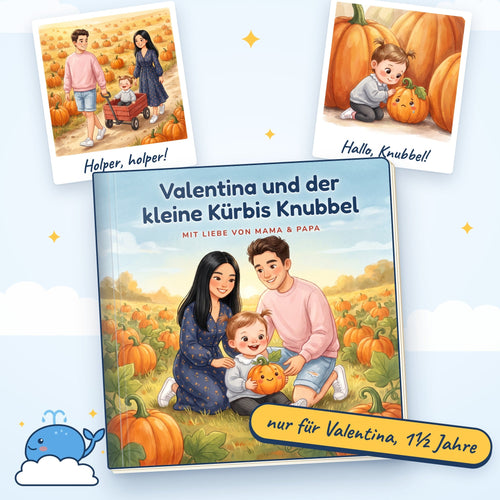 Persönliches Softcover-Buch von Wal & Wolke